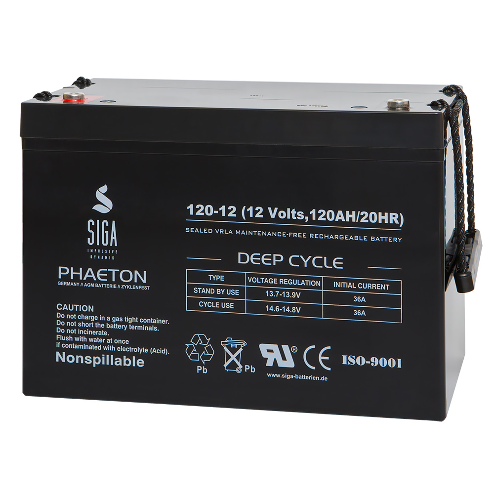 SIGA Autobatterie 100AH 12V 850A/EN - ersetzt 88Ah 92Ah 95Ah Batterie :  : Auto & Motorrad
