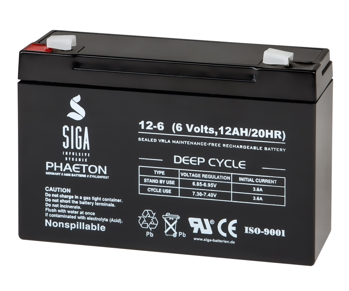 SIGA OPTIGEL 100Ah 12V Gel Batterie Solar Versorgung Antrieb